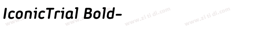 IconicTrial Bold字体转换